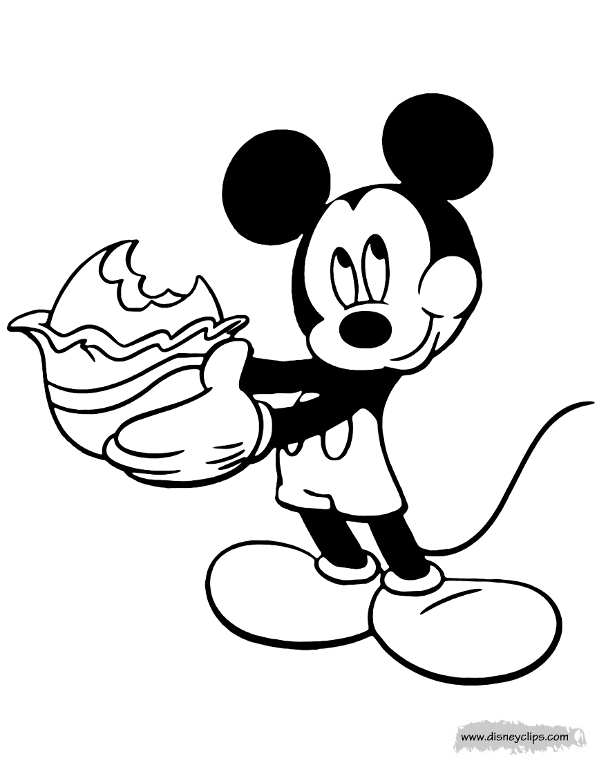 Disney Mickey Easter Coloring Bing