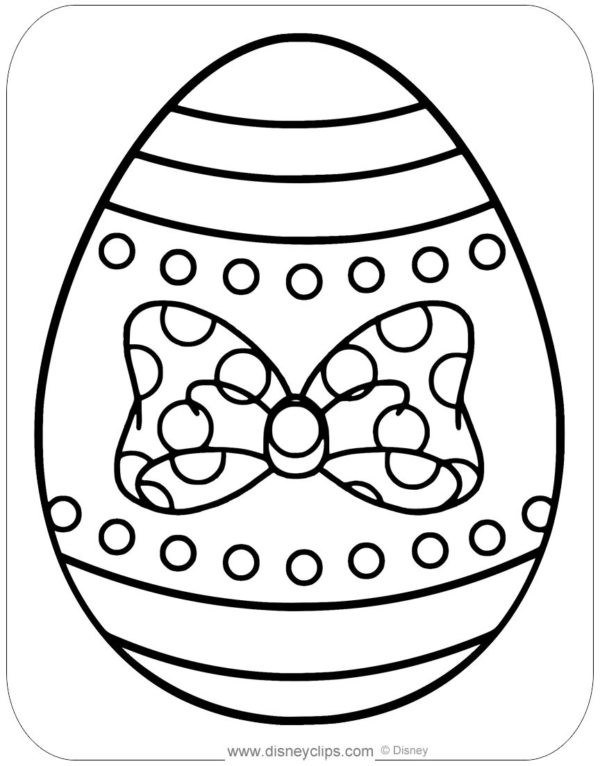 Disney Easter Egg Coloring Pages Disneyclips
