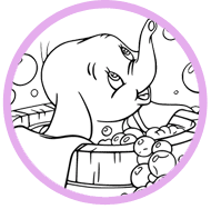 Dumbo coloring page