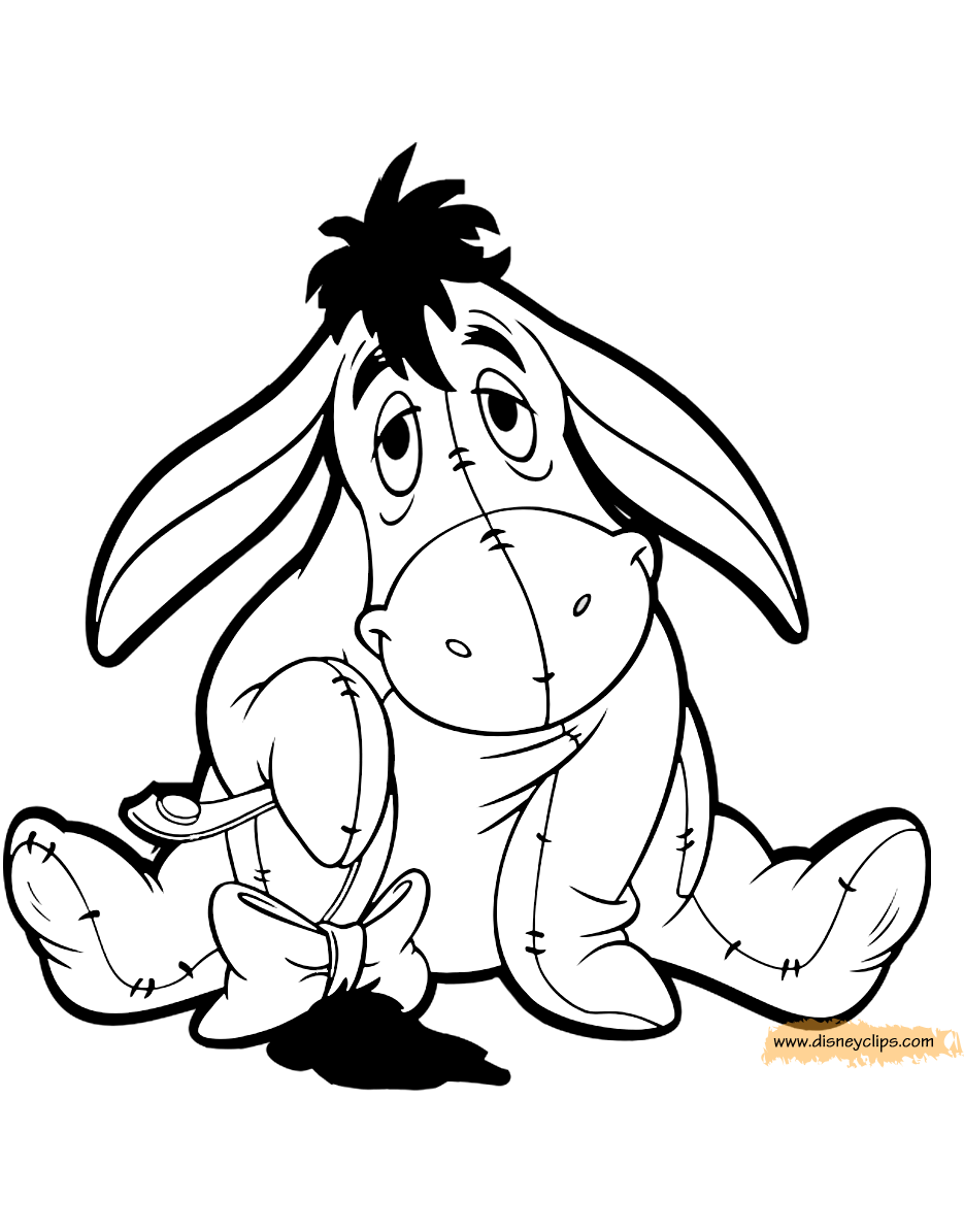 49+ Eeyore Coloring Pages