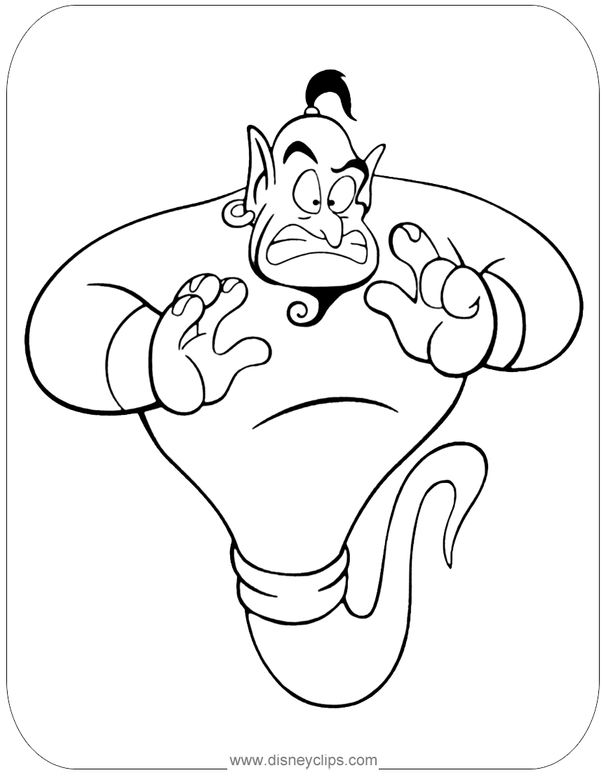 Disney S Aladdin Coloring Pages 3 Disneyclips