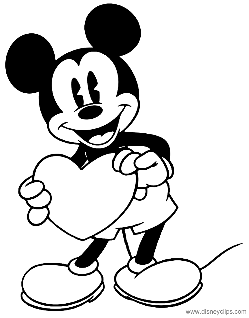 Disney Valentine s Day Coloring Pages 3 Disneyclips
