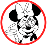 Minnie Mouse summer coloring page