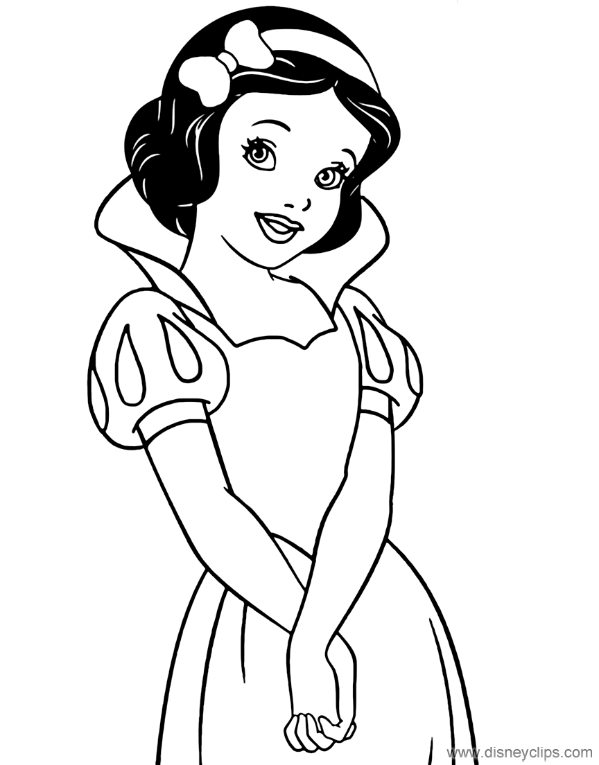 Coloriages Blanche Neige Snow White Coloring Pages Disney Princess