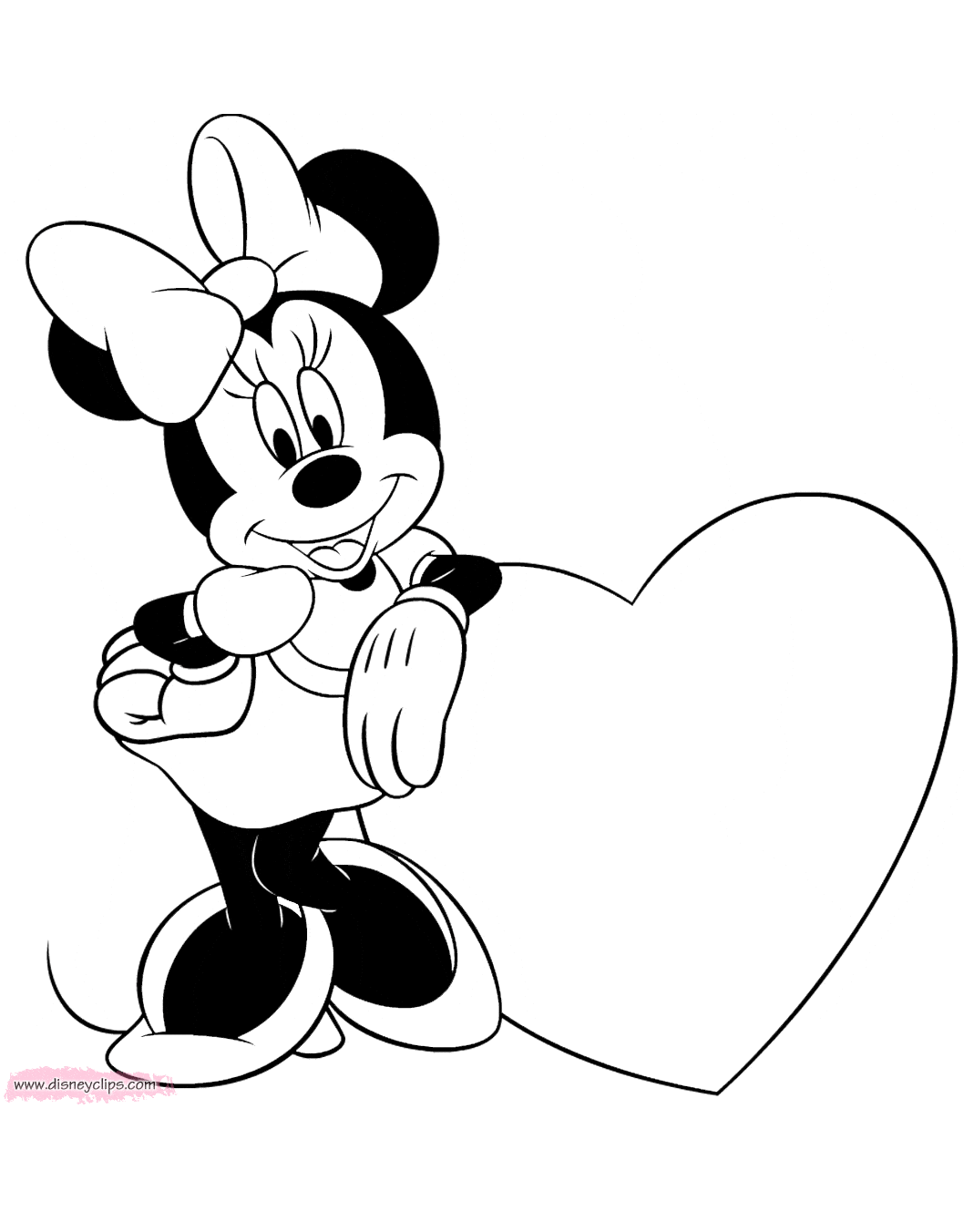 Disney Valentine's Day Coloring Pages (2) | Disneyclips.com