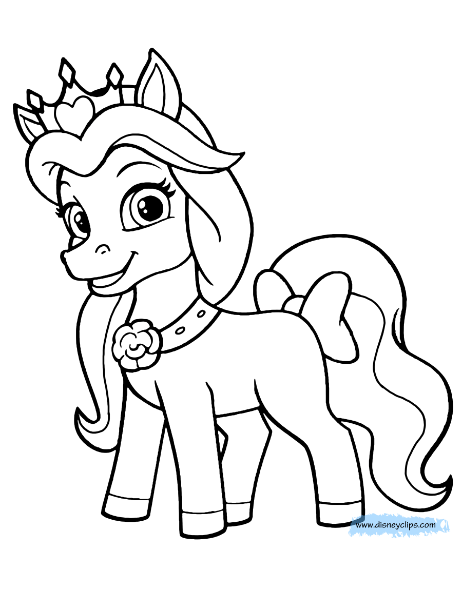 palace pets coloring pages horses for kids - photo #26