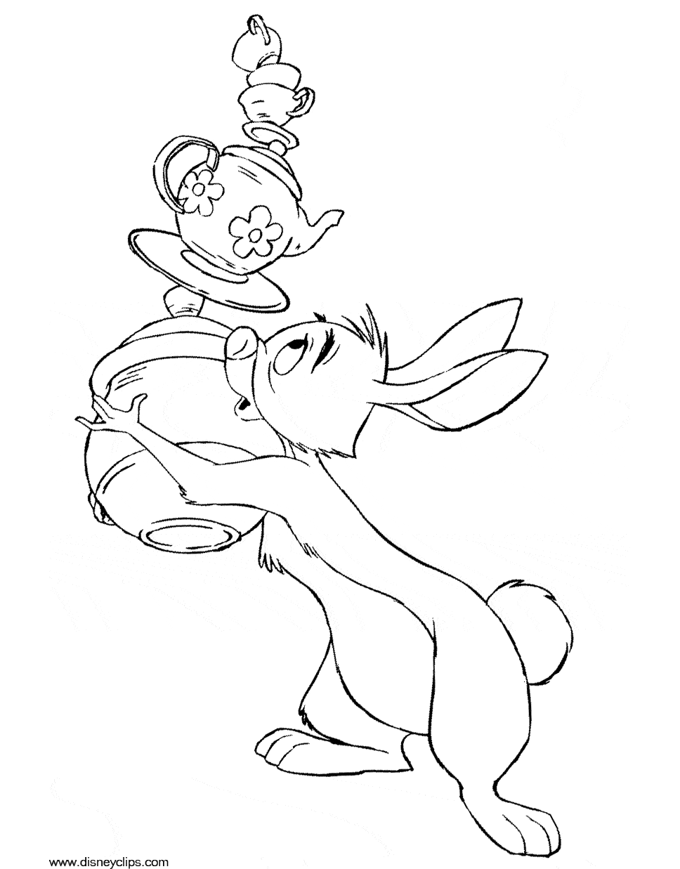 rabbit from winnie the pooh coloring pages - photo #14