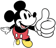 Classic Mickey Mouse giving thumbs up