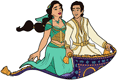 Aladdin, Jasmine magic carpet ride: A Whole New World