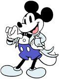 Mickey Mouse posing for Disney's 100th anniversary