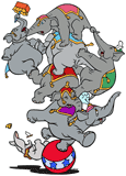 Pyramid of pachyderms