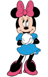 Minnie Mouse clasping her hands hopefully