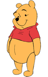 Winnie the Pooh standing tall