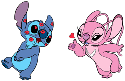 Angel blowing Stitch a kiss