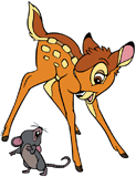 Bambi meeting a mouse