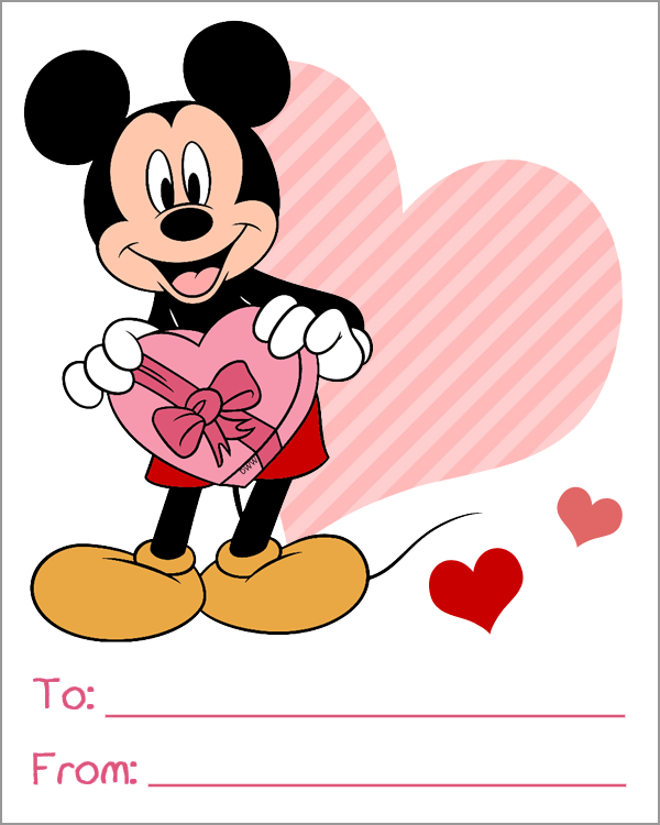 Printable Disney Valentines Day Cards