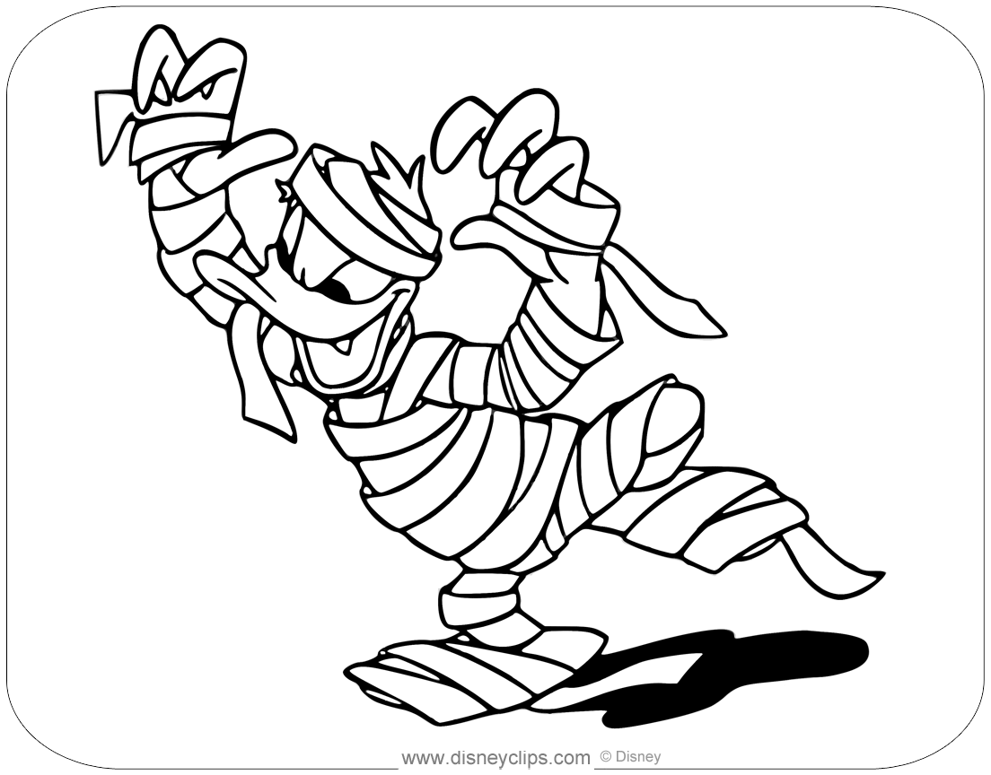 halloween mummy coloring pages
