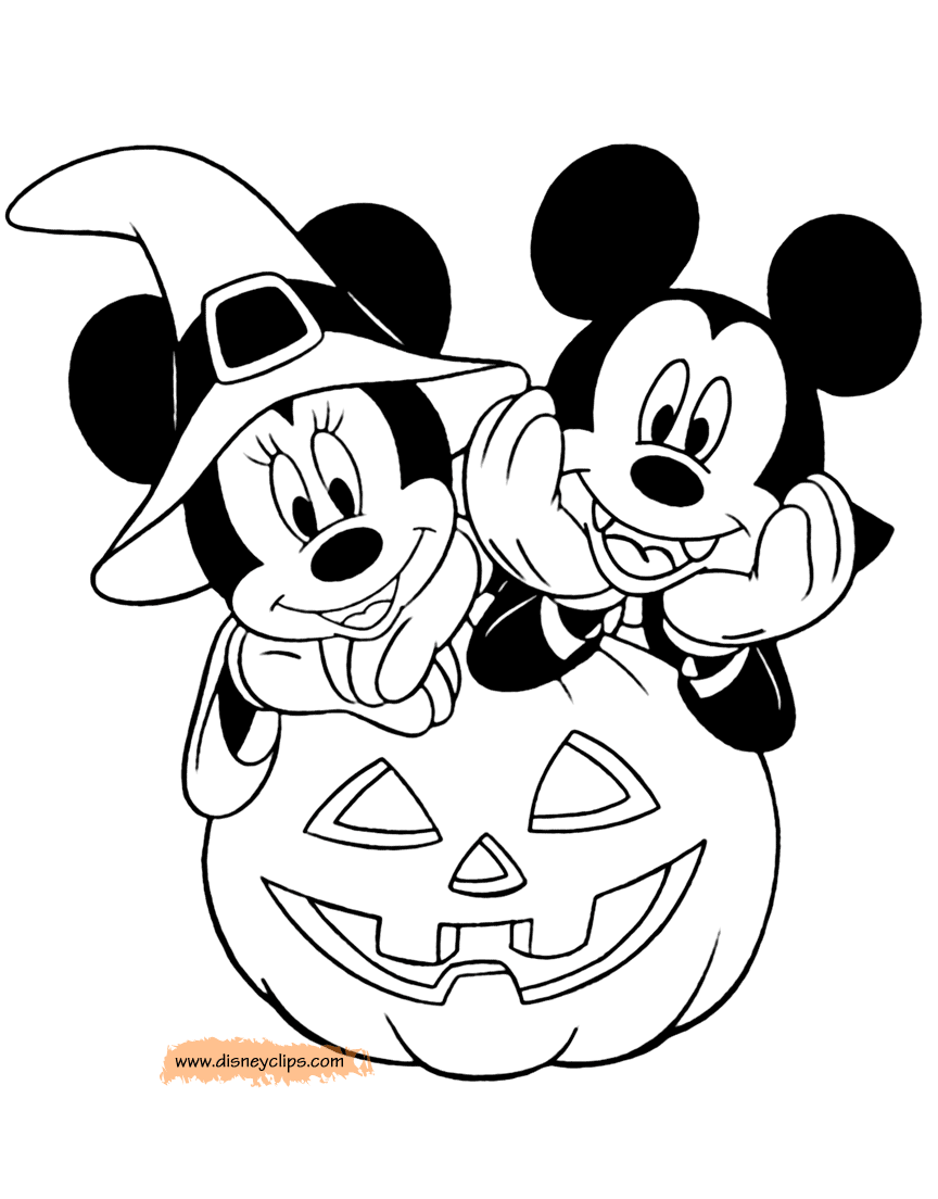 Disney Halloween Coloring Pages 5 Disneyclips