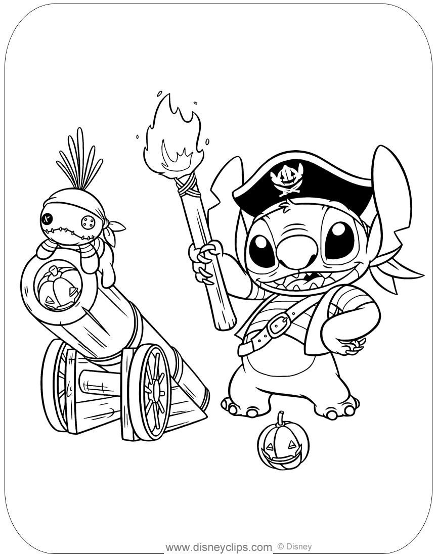 disney stitch colouring sheets Printable stitch coloring pages