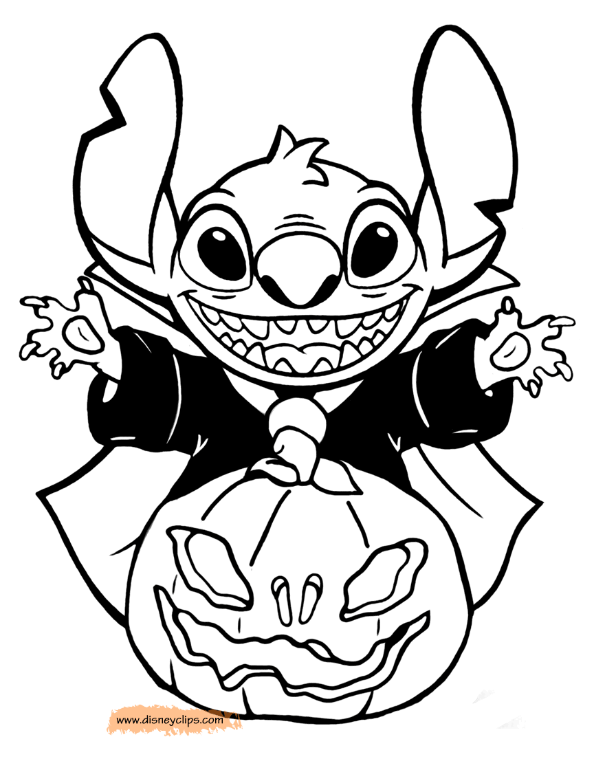 Download Disney Halloween Coloring Pages (6) | Disneyclips.com