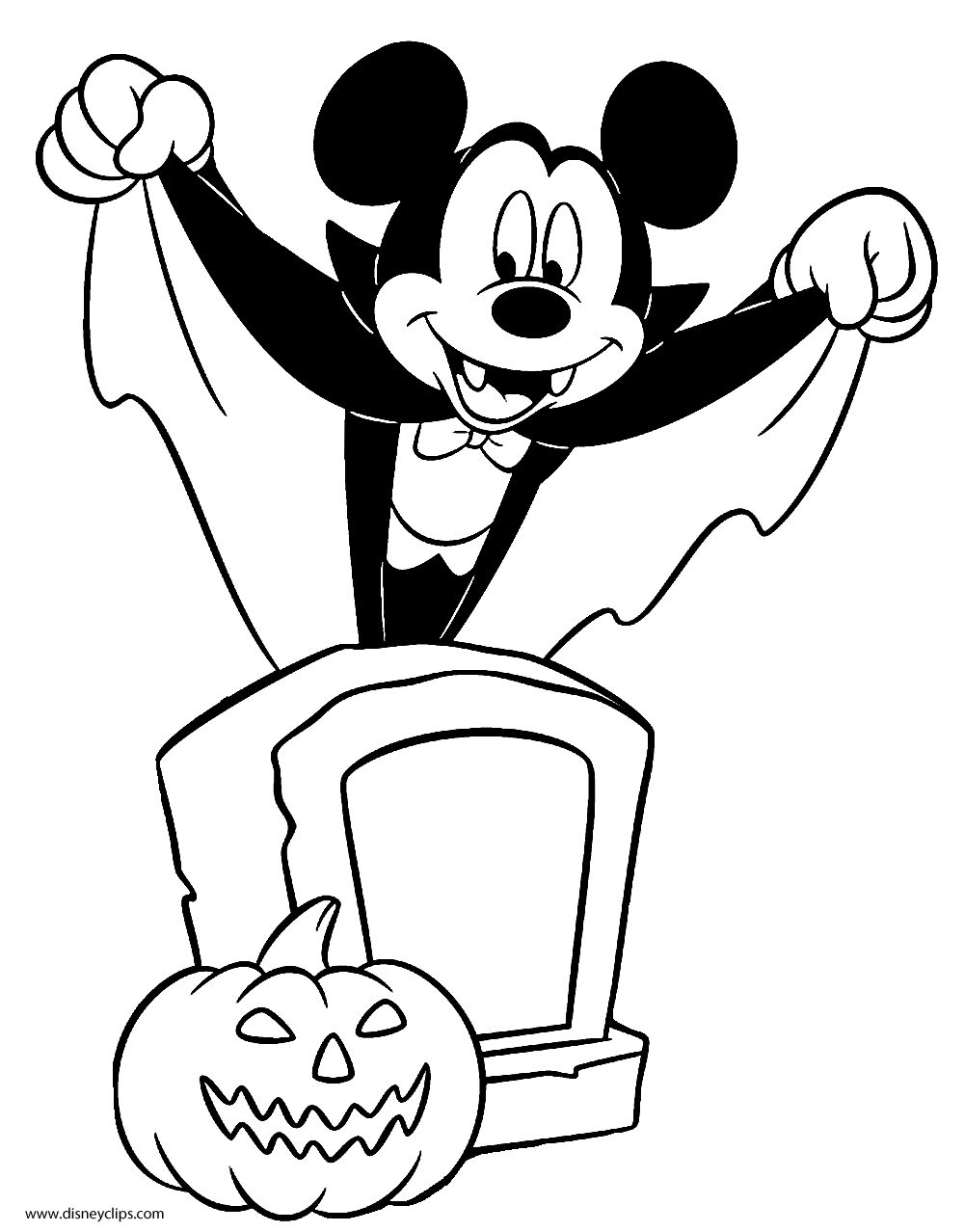 Disney Halloween Coloring Pages 2 | Disney Fun and Games