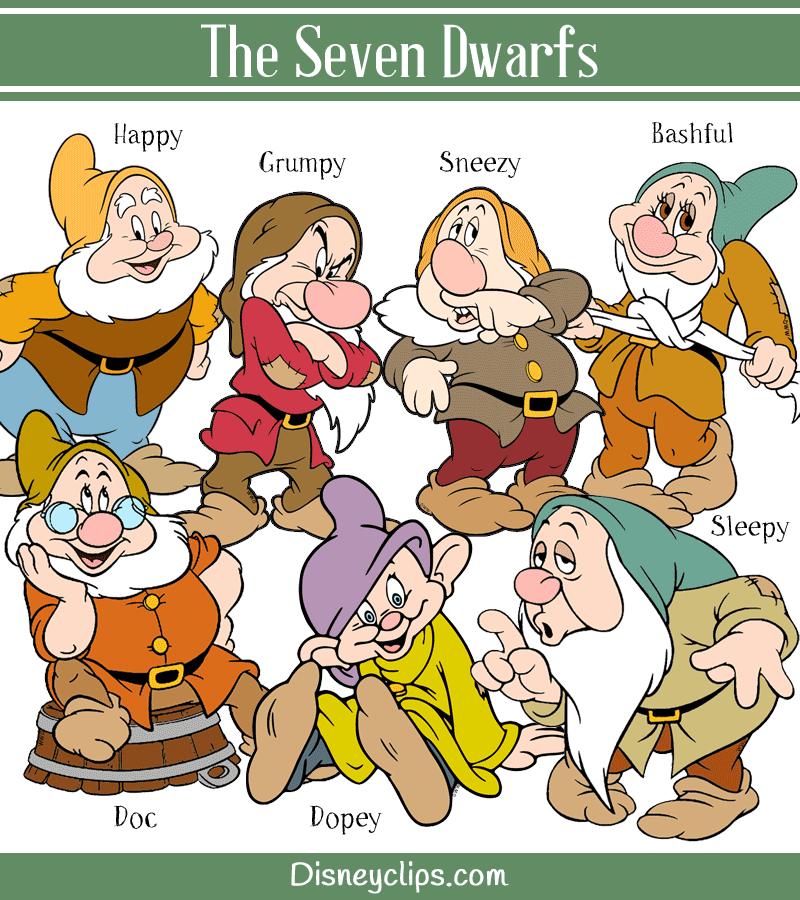 seven dwarfs names