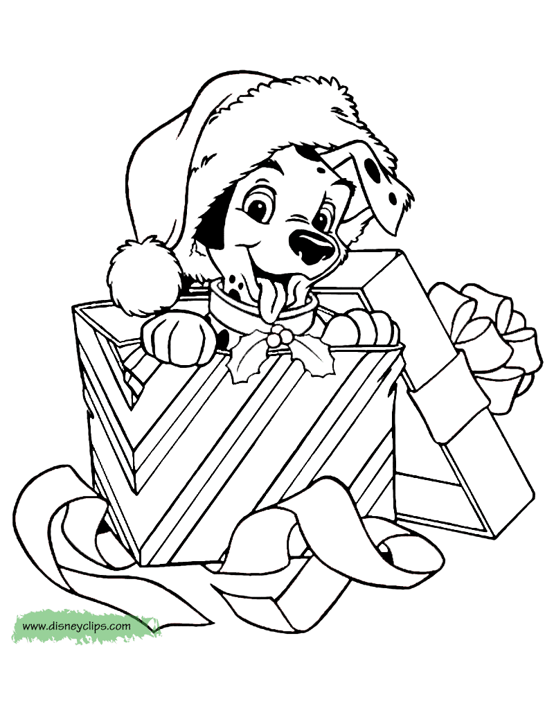 Download Disney Christmas Coloring Pages (6) | Disneyclips.com