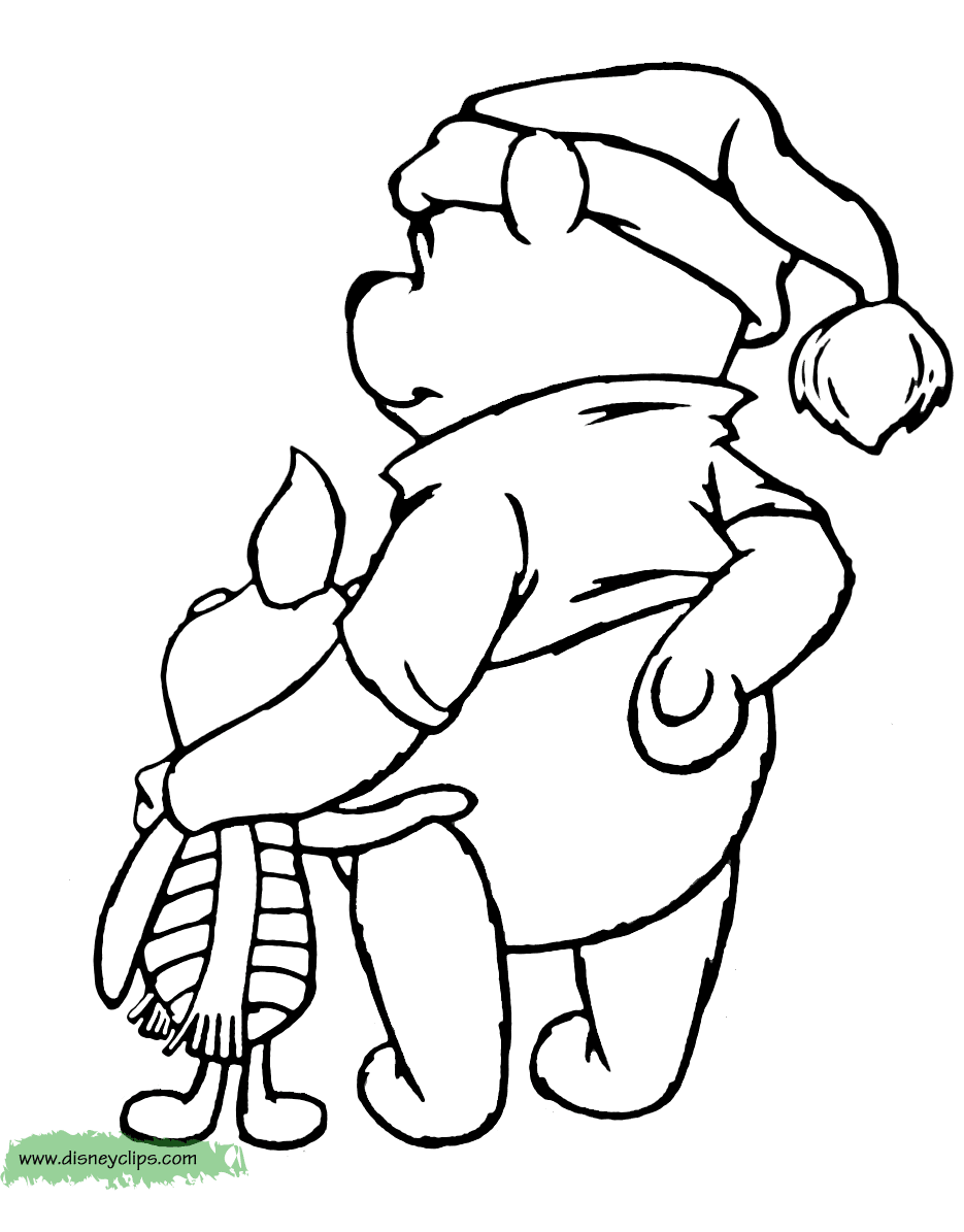 eeyore christmas coloring pages