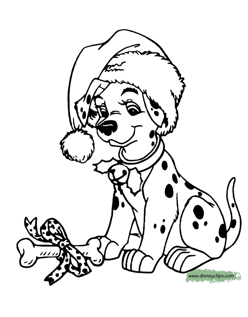 Download Disney Christmas Coloring Pages (6) | Disneyclips.com