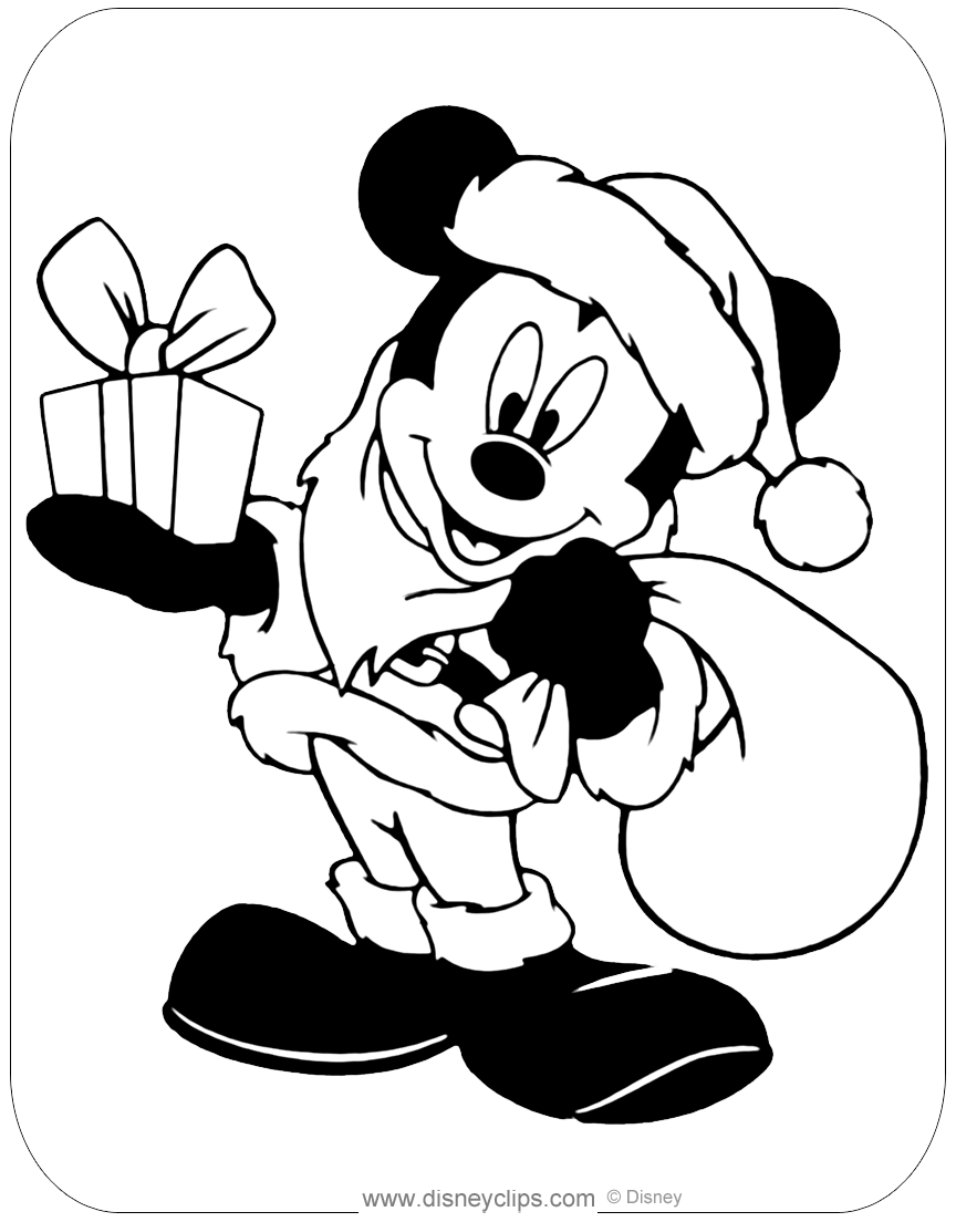 Disney Christmas Coloring Pages 2 Disneyclips