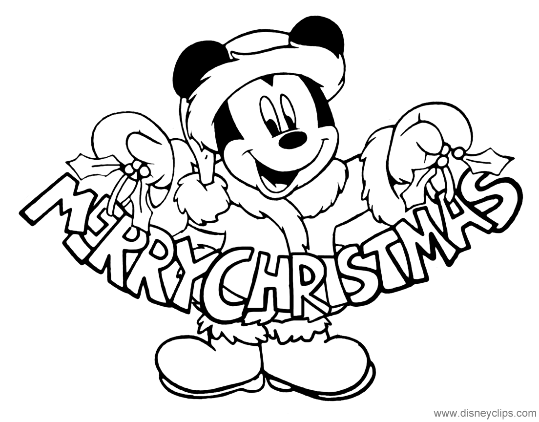 Disney Christmas Coloring Pages (3)