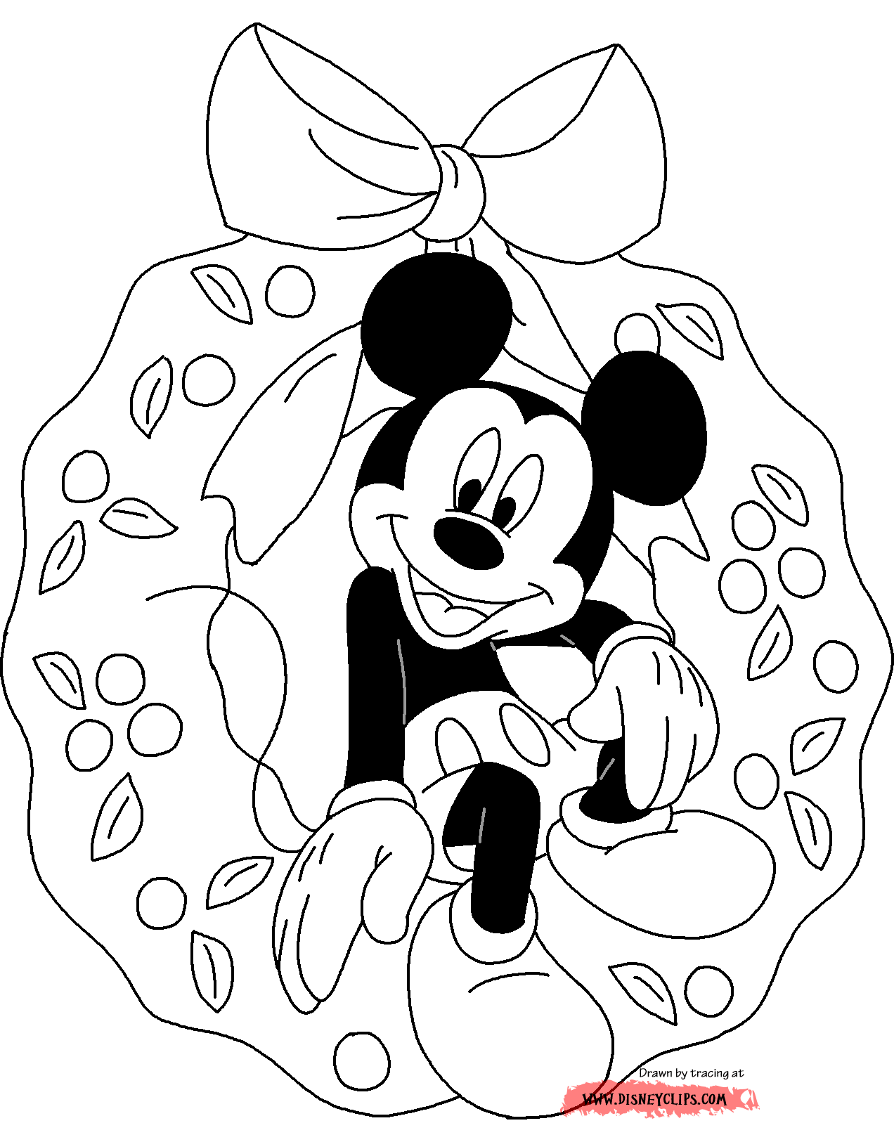Download Disney Christmas Coloring Pages 2 | Disneyclips.com