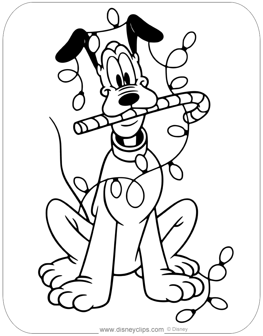Disney Christmas Printable Coloring Pages - Printable Word Searches