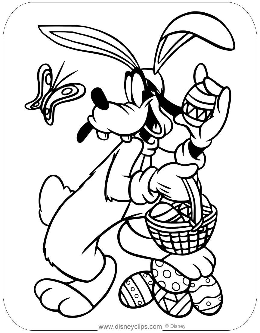 Printable Disney Easter Coloring Pages 3