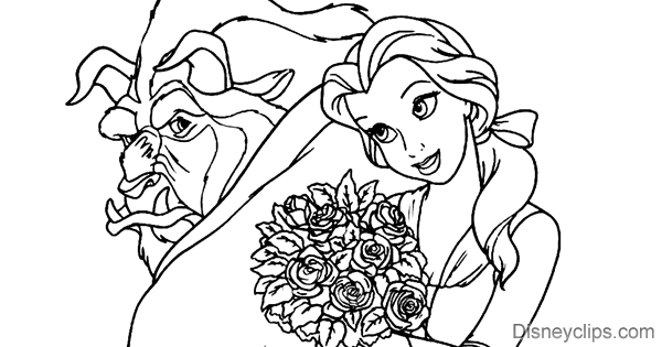 Beauty And The Beast Coloring Pages 3 Disneyclips Com
