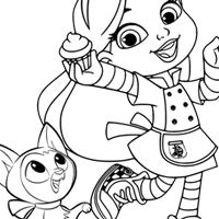 Alice's Wonderland Bakery coloring page