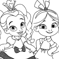 Alice's Wonderland Bakery coloring page