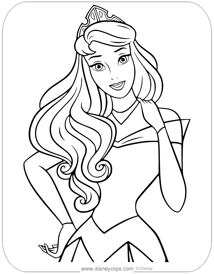 Baby Aurora Coloring Pages