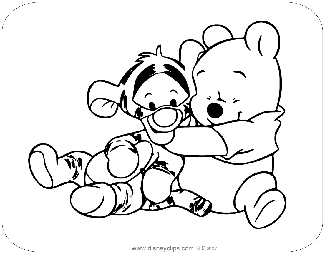 my friends tigger pooh coloring pages