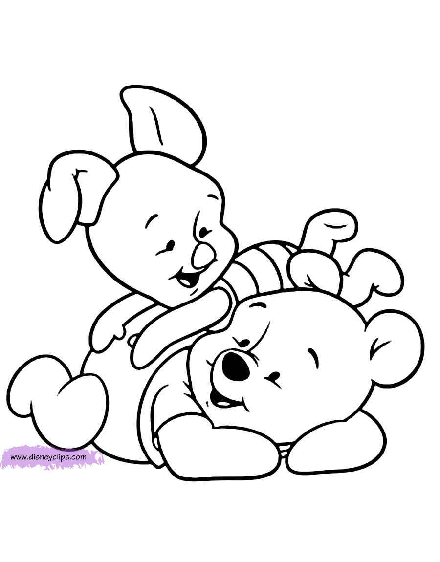 Baby Pooh Coloring Pages | Disneyclips.com