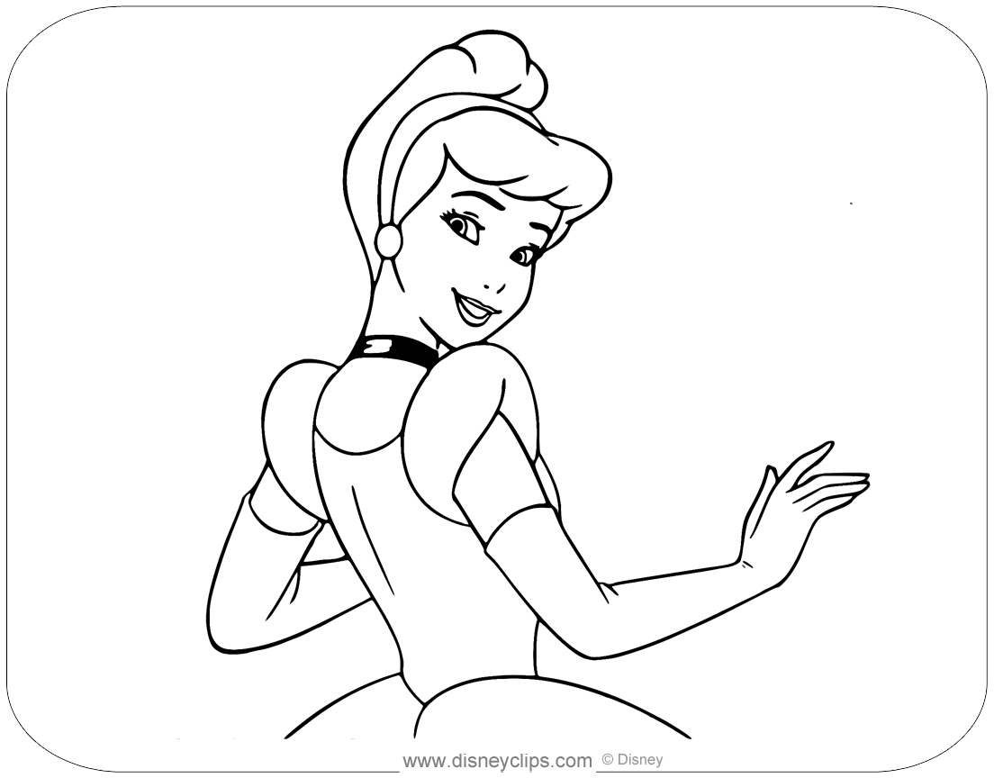 Disney's Cinderella Printable Coloring Pages (PDF) | Disneyclips.com