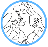 Cinderella coloring page