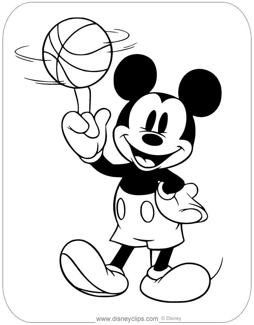 72 Classic Mickey Mouse Coloring Pages | Disneyclips.com