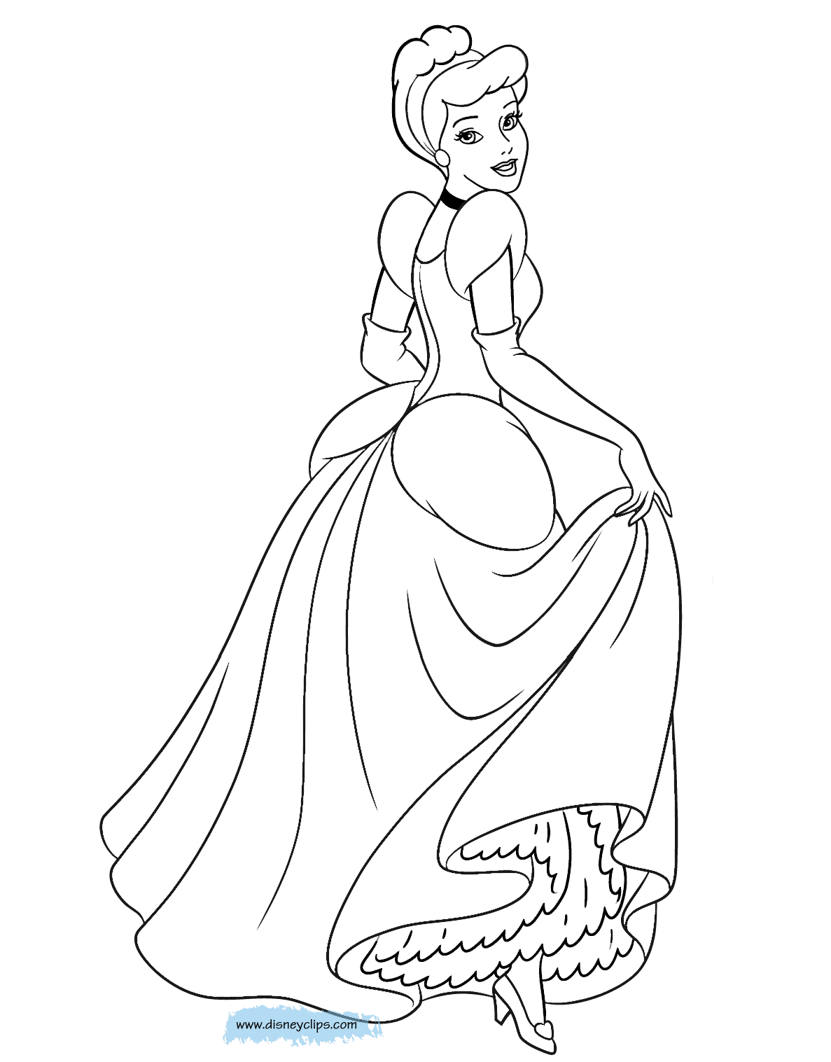 Disney s Cinderella Coloring Pages Disneyclips