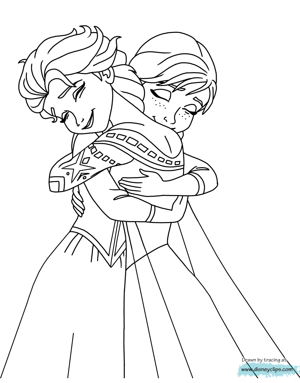 anna-and-elsa-hugging-coloring-page