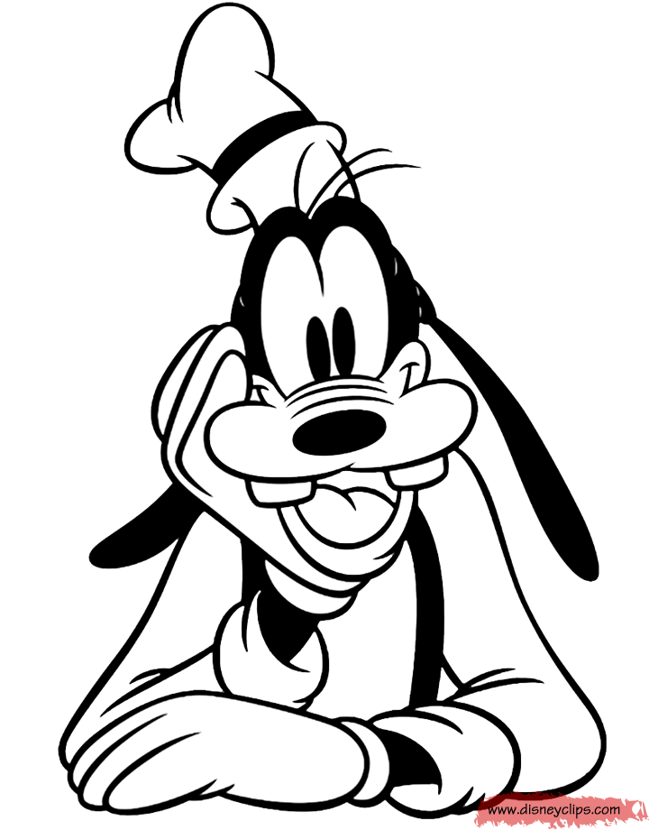 Funny Goofy Cartoon Coloring Page For Kids Disney Coloring Pages ...