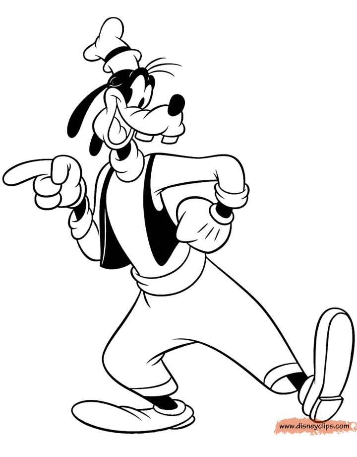 Disney's Goofy Coloring Pages