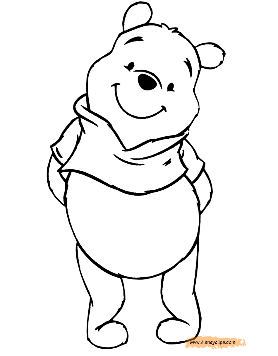 Winnie the Pooh Coloring Pages 6 | Disneyclips.com