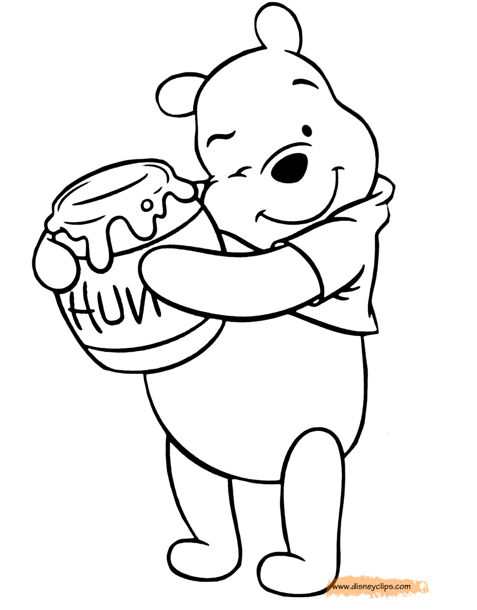 winnie the pooh honey pot drawing