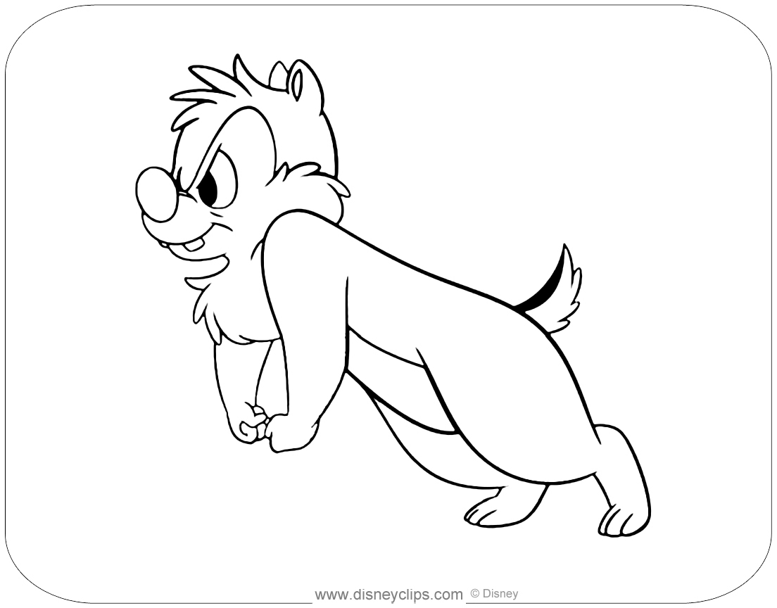 Free Printable Chip and Dale Coloring Pages | Disneyclips.com